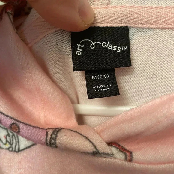 Art class target pink hot chocolate tea coffee hoodie sweatshirt top medium m 8 - Picture 7 of 9